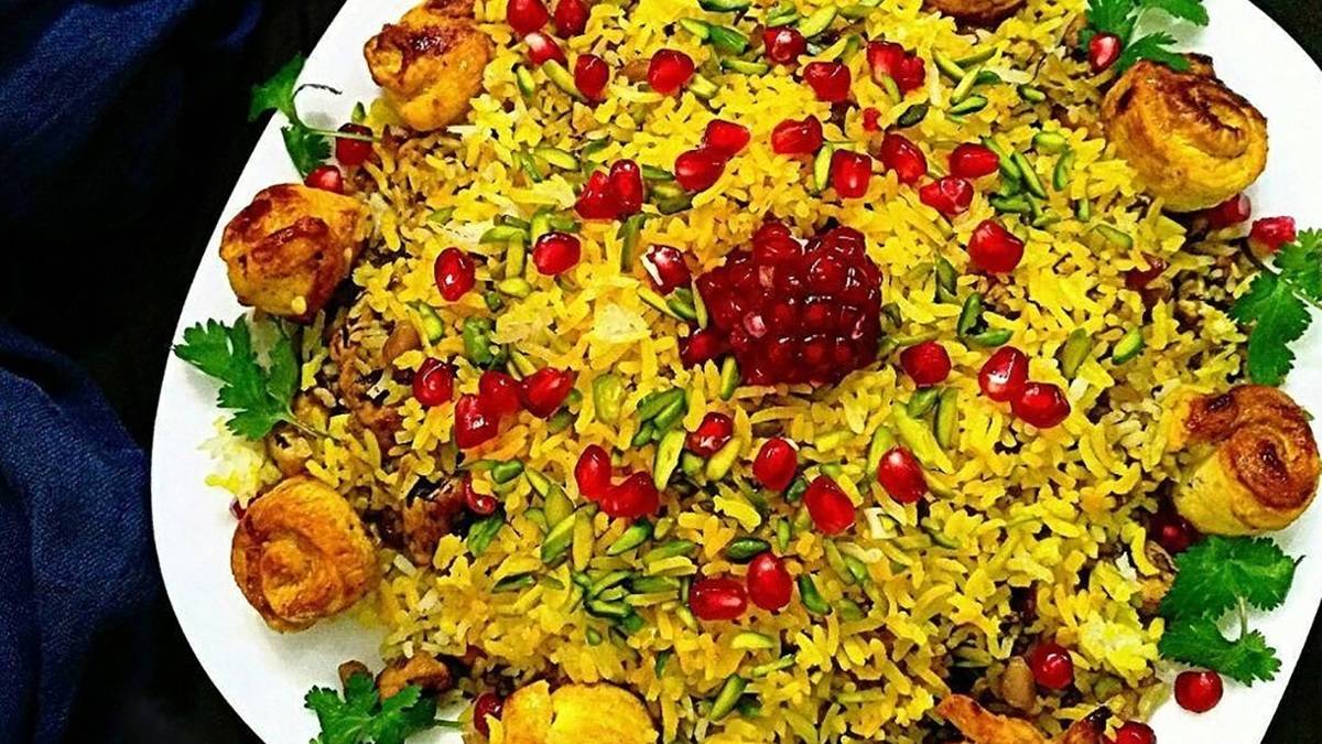 طرز تهیه انار پلو | شام خوشمزه برای شب چله