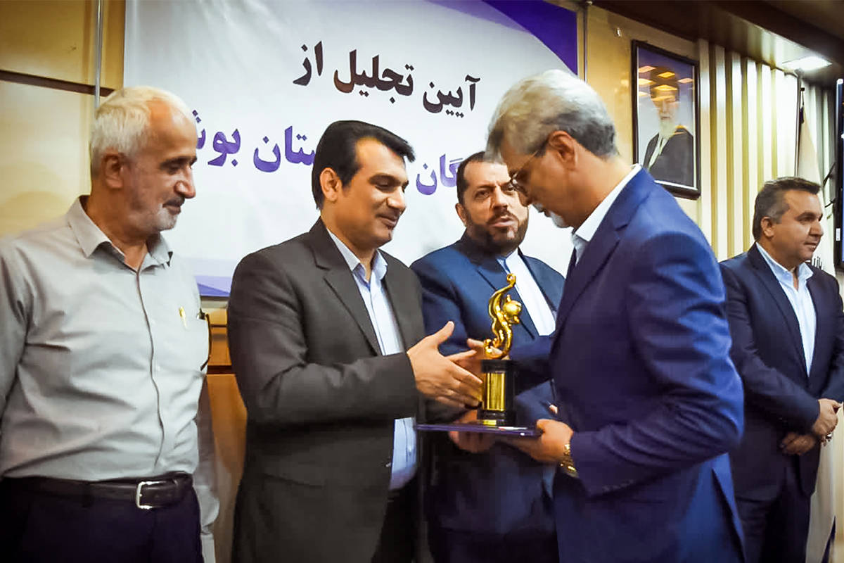 انتخاب پتروشیمی نوری بهعنوان صادرکننده برتر استان بوشهر